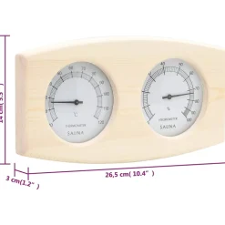 VIDAXL - Ensemble 2 en 1 hydrothermographe et minuterie à sable de sauna