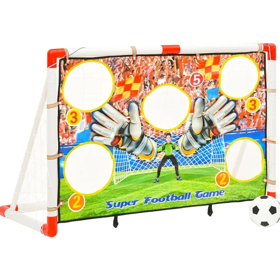 VIDAXL - Ensemble de buts de football enfant avec panneau 120x51x77,5 cm