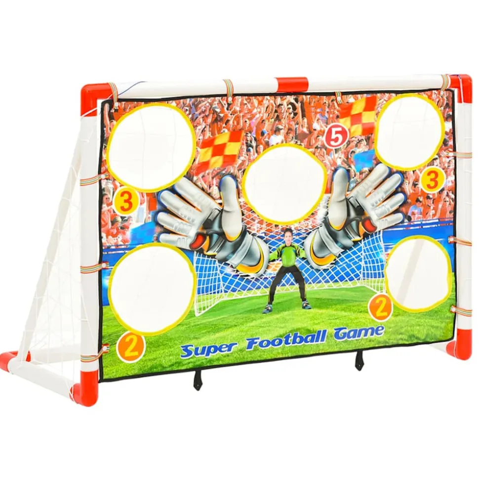VIDAXL - Ensemble de buts de football enfant avec panneau 120x51x77,5 cm