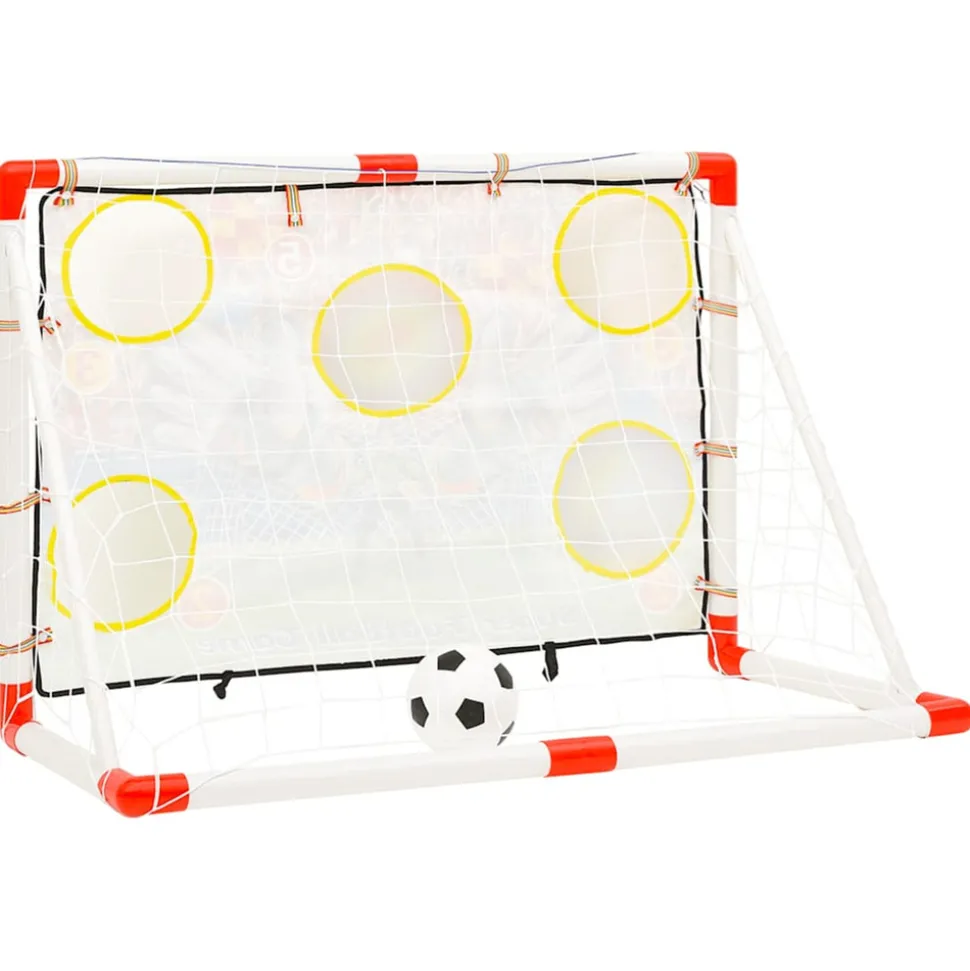 VIDAXL - Ensemble de buts de football enfant avec panneau 120x51x77,5 cm