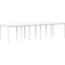 VIDAXL - Ensemble de salle à manger pour jardin 11 pcs blanc et taupe