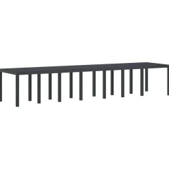 VIDAXL - Ensemble de salle à manger pour jardin 15 pcs anthracite