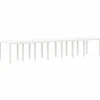 VIDAXL - Ensemble de salle à manger pour jardin 17 pcs blanc rattan polt