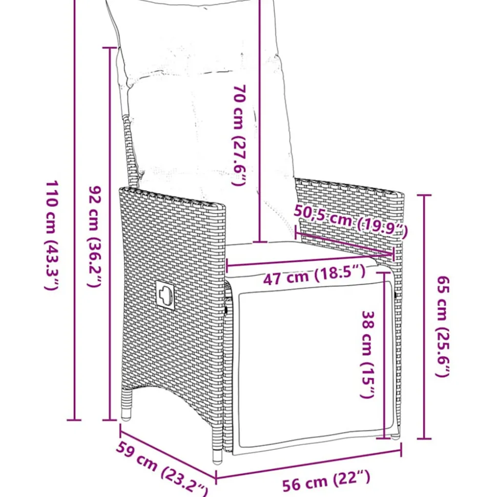VIDAXL - Ensemble de salle à manger pour jardin 5 pcs beige poly rotin