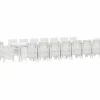 VIDAXL - Ensemble de salle à manger pour jardin 17 pcs blanc rattan polt