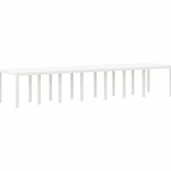 VIDAXL - Ensemble de salle à manger pour jardin 15 pcs blanc rattan polt