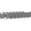VIDAXL - Ensemble de salle à manger pour jardin 17 pcs gris clair