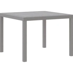 VIDAXL - Ensemble de salle à manger pour jardin 3 pcs gris clair