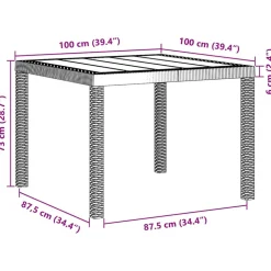 VIDAXL - Ensemble de salle à manger pour jardin 3 pcs gris clair