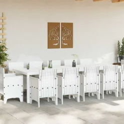 VIDAXL - Ensemble de salle à manger pour jardin avec coussin 13 pcs