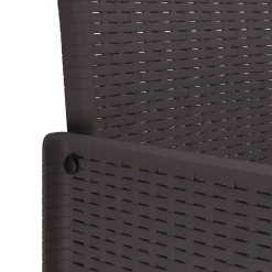 VIDAXL - Ensemble de salle à manger pour jardin 17 pcs marron