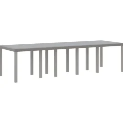 VIDAXL - Ensemble de salle à manger pour jardin avec coussin 11 pcs