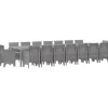 VIDAXL - Ensemble de salle à manger pour jardin 17 pcs gris clair