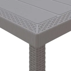 VIDAXL - Ensemble de salle à manger pour jardin 17 pcs gris clair