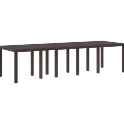 VIDAXL - Ensemble de salle à manger pour jardin avec coussin 11 pcs