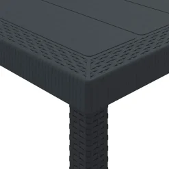 VIDAXL - Ensemble de salle à manger pour jardin 15 pcs anthracite