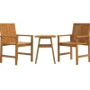 VIDAXL - Ensemble de salon de jardin 3 pcs bois d'acacia solide