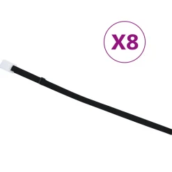 VIDAXL - Fixations de rouleau de couverture de piscine 8 pcs 1,8 m