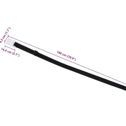 VIDAXL - Fixations de rouleau de couverture de piscine 8 pcs 1,8 m