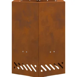 VIDAXL - Foyer sans fumée hexagonal 38x38x51 cm en acier résistant aux intempéries