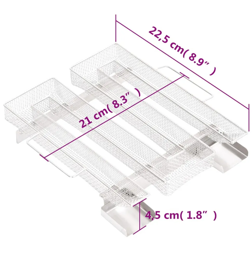 VIDAXL - Générateur de fumée froide 4 côtés 22,5 cm acier inoxydable