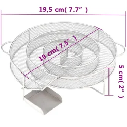 VIDAXL - Générateur de fumée froide rond 19,5 cm acier inoxydable
