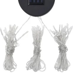 VIDAXL - Guirlande lumineuse à led avec panneau solaire pour belvédère