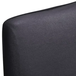 VIDAXL - Housse de chaise droite extensible 4 pcs anthracite