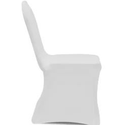 VIDAXL - Housse de chaise extensible 4 pcs blanc