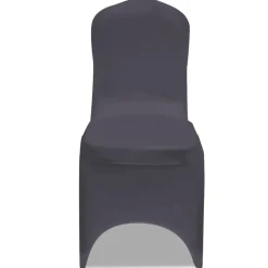 VIDAXL - Housse de chaise extensible 4 pcs anthracite