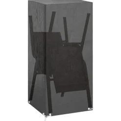 VIDAXL - Housse de chaise de jardin 8 œillets 75x70x140 cm pe