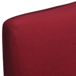 VIDAXL - Housse de chaise droite extensible 4 pcs bordeaux