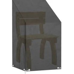 VIDAXL - Housse de chaise de jardin 8 œillets 65x65x80/120 cm pe