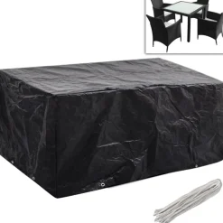 VIDAXL - Housse de salon de jardin 8 œillets 180 x 140 x 90 cm