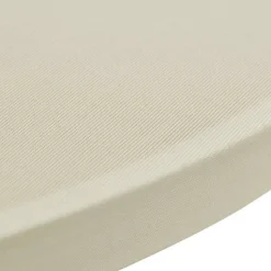VIDAXL - Housse de table ø 60 cm crème extensible 2 pcs