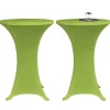 VIDAXL - Housse de table extensible 2 pcs 70 cm verte