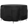 VIDAXL - Housse pour meubles de jardin 10 œillets ø230x90 cm rond
