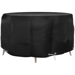 VIDAXL - Housse pour meubles de jardin 10 œillets ø230x90 cm rond