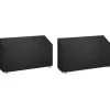 VIDAXL - Housses de banc de jardin 2 pcs 12 œillets 210x70x70/88 cm pe
