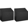 VIDAXL - Housses de banc de jardin 2 pcs 8 œillets 130x70x70/88 cm pe