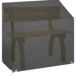VIDAXL - Housses de banc de jardin 2 pcs 8 œillets 130x70x70/88 cm pe