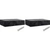 VIDAXL - Housses de chaise de jardin 8 œillets 2 pcs 218 x 77 x 55 cm