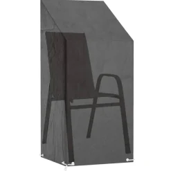 VIDAXL - Housses de chaise de jardin 2 pcs 8 œillets 65x65x110/150 cm pe