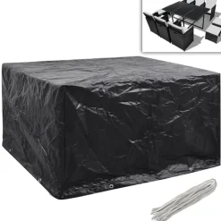 VIDAXL - Housses de salon de jardin 2 pcs rotin 8 œillets 172x113 cm