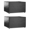 VIDAXL - Housses de salon de jardin 2 pcs 8 œillets 132x132x80 cm carré