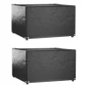 VIDAXL - Housses de salon de jardin 2 pcs 8 œillets 125x125x75 cm carré