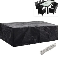 VIDAXL - Housses de salon de jardin 2 pcs rotin 10 œillets 300 x 140 cm