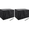 VIDAXL - Housses de salon de jardin 2 pcs 8 œillets 140x70x90 cm