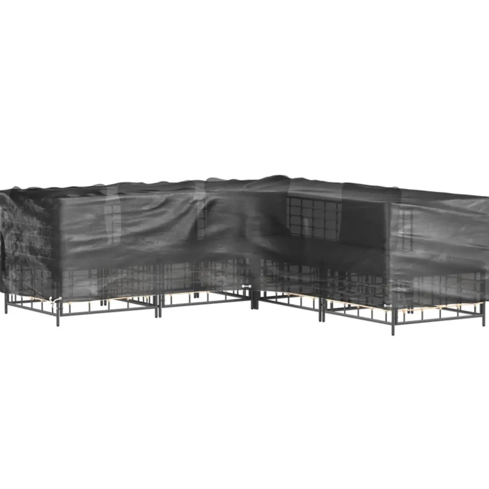 VIDAXL - Housses de salon de jardin en forme de l 2 pcs 16 œillets