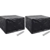 VIDAXL - Housses de salon de jardin 2 pcs 8 œillets 135x135x90 cm